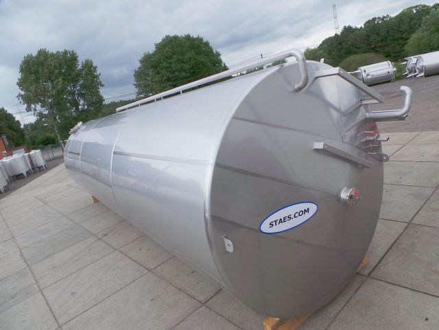 1 x 100m³ AISI304; geïsoleerde opslagtank; warmtewisselaar; verticaal