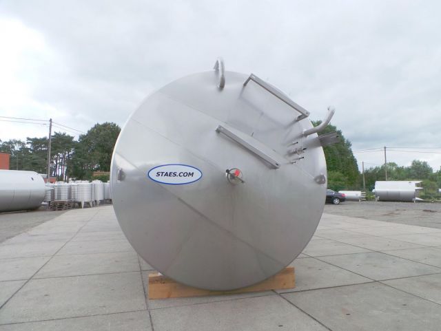 1 x 100m³ AISI304; geïsoleerde opslagtank; warmtewisselaar; verticaal