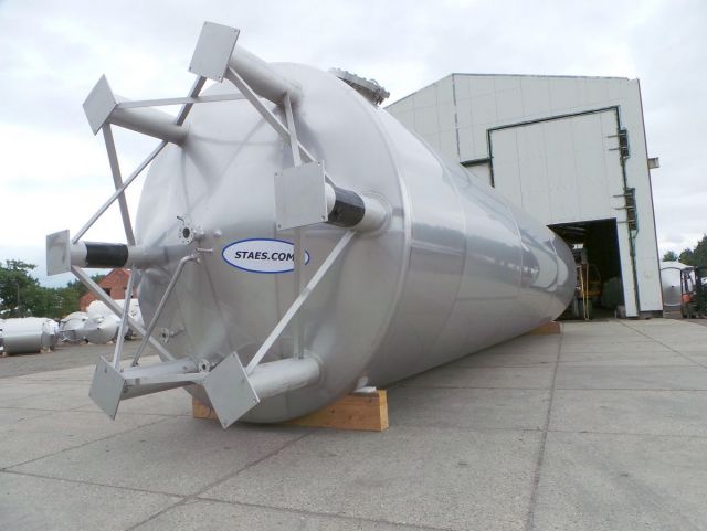 1 x 100m³ AISI304; geïsoleerde opslagtank; warmtewisselaar; verticaal