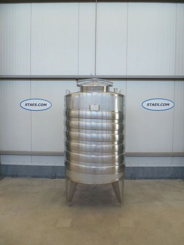 2 x 1.480L - 12 US bbl - 390 US gal AISI316; stainless-steel tanks; heat-exchanger; vertical; conical bottom