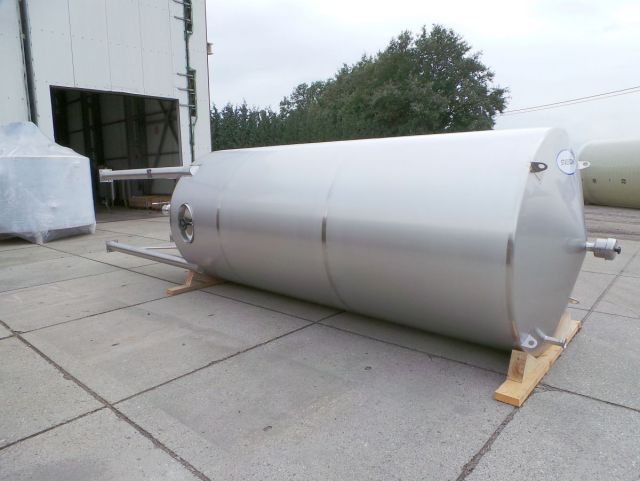 1 x 10.3m³ AISI304; CCT fermentatie tank; enkelwandig; sterk conisch op poten