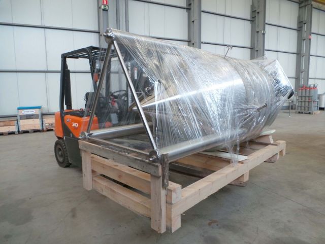 3 x 1.5m³ AISI304; CCT bier fermentors, bier fermantatie tanks; cct tank; vertikaal; warmtewisselaar