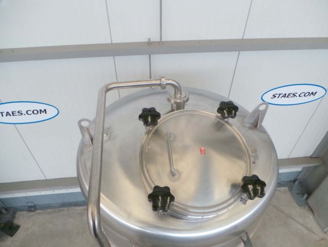 3 x 1.5m³ AISI304; CCT bier fermentors, bier fermantatie tanks; cct tank; vertikaal; warmtewisselaar