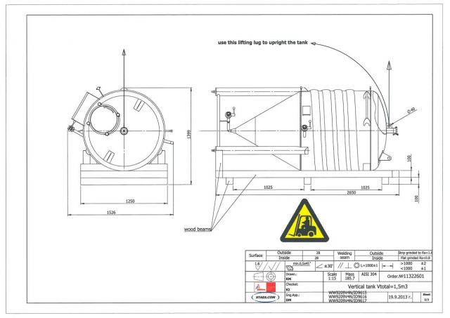 3 x 1.5m³ AISI304; CCT bier fermentors, bier fermantatie tanks; cct tank; vertikaal; warmtewisselaar