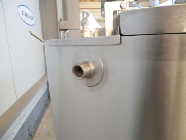 1 x 1.2m³ AISI304; roestvrijstalen mengtank