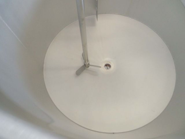 1 x 500L AISI304; inox mengtank; sneldraaiend propellor roerwerk