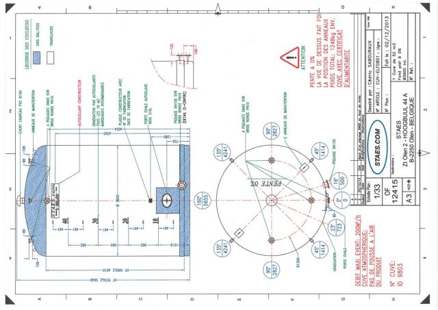2 x 4m³ AISI304; roestvrijstalen tanks; enkelwandig; verticaal & 1 x 52m³ Polyester; enkelwanig verticaal met voedingscertificaat