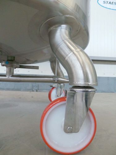 1 x 310L AISI316 roestvrijstalen mengtank; warmtewisselaar; isolatie; op wielen