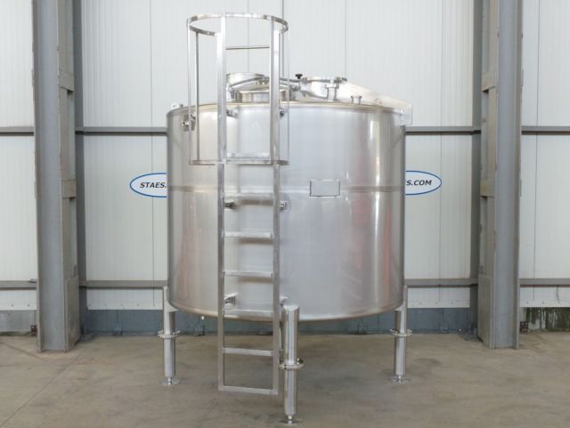 1 x 6m³ AISI316; stainless-steel storage tank on legs