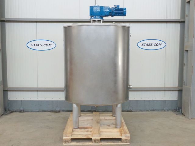 1 x 1.5m³ AISI304; mixing tank; insulated; heat-exchanger