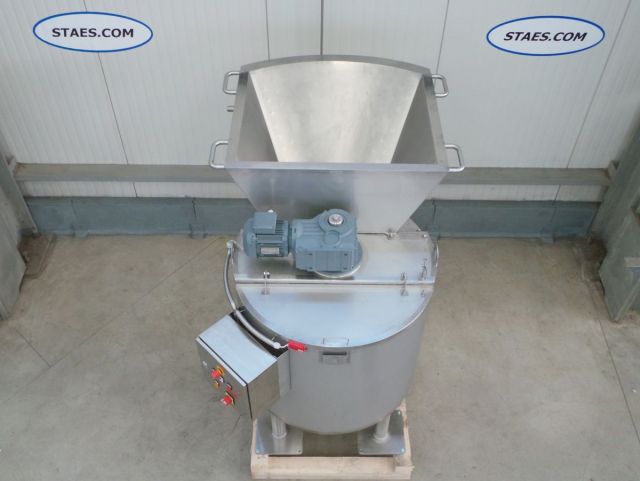 1 x 520L AISI304 chocolade mengtank; warmtewisselaar; isolatie; hopper