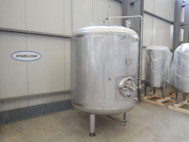 1 x 4.6m³ AISI304 BBT RVS druktank; PED CE TüV; 10% Rx