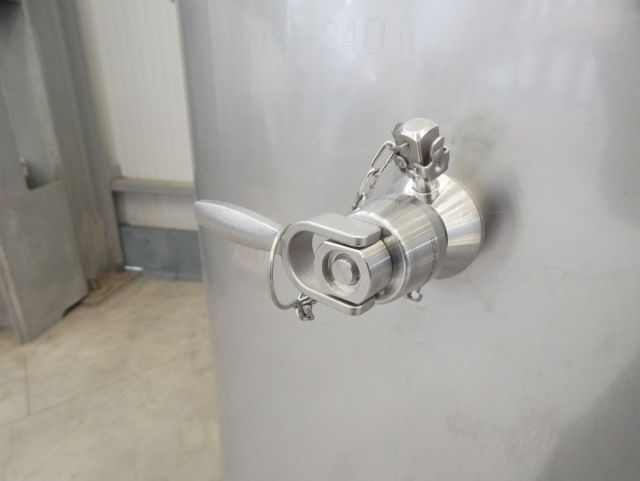 1 x 4.6m³ AISI304 BBT RVS druktank; PED CE TüV; 10% Rx