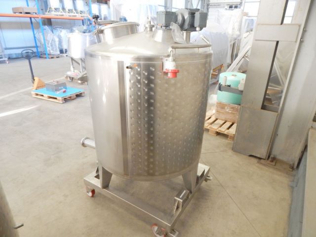 1 x 300L & 1 x 1.000L AISI316 roestvrijstalen mengtank; warmtewisselaar