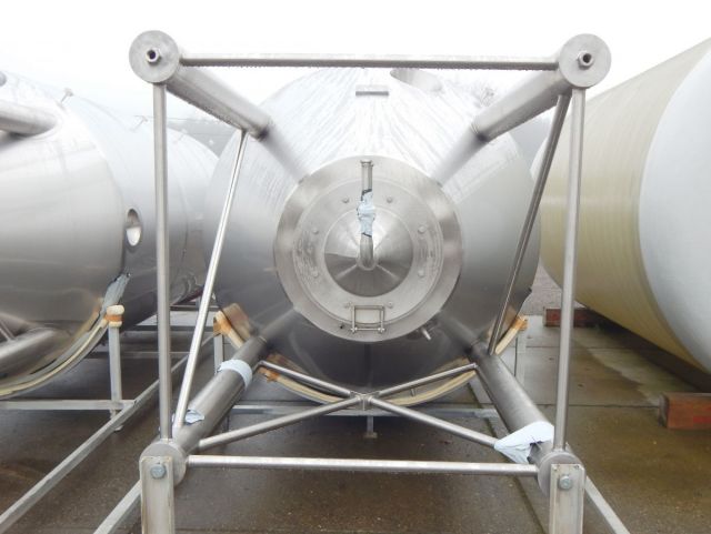 2 x 13m³ AISI304; CCT bier fermentatie tanks; PED CE TüV; 10% Rx