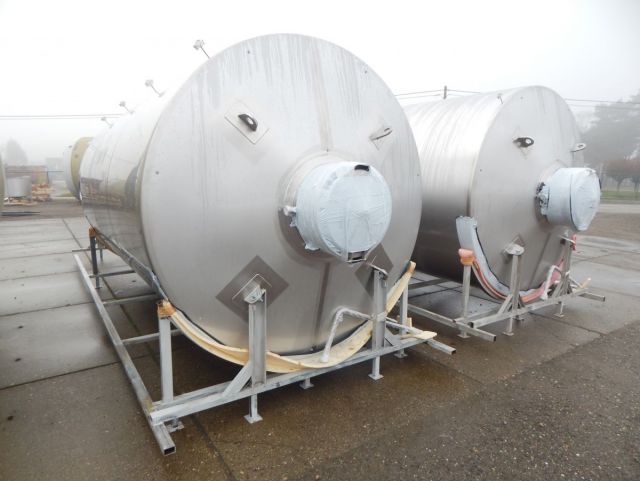 2 x 13m³ AISI304; CCT bier fermentatie tanks; PED CE TüV; 10% Rx