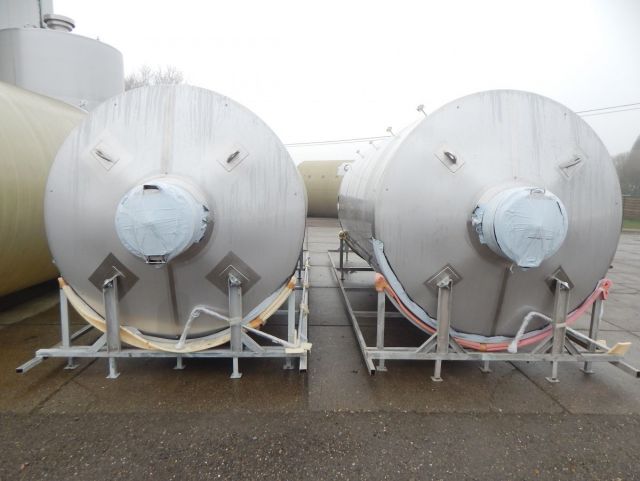 2 x 13m³ AISI304; CCT bier fermentatie tanks; PED CE TüV; 10% Rx