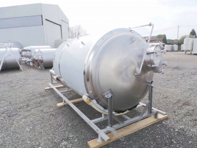 2 x 5.2m³ & 1 x 4.2m³ AISI304; CCT bier fermentatie tanks; PED CE TüV; 10% Rx