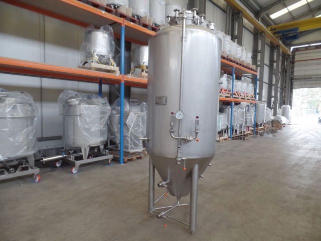 1 x 1m³ AISI304; CCT bier fermentatie tanks; PED CE TüV; 10% Rx