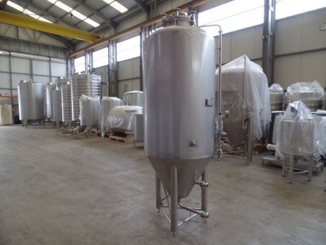 1 x 1m³ AISI304; CCT beer fermenters; PED CE TüV; 10% Rx