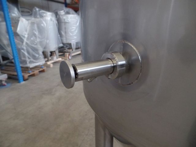 1 x 1m³ AISI304; CCT bier fermentatie tanks; PED CE TüV; 10% Rx