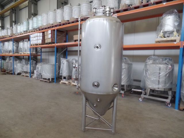 1 x 1m³ AISI304; CCT bier fermentatie tanks; PED CE TüV; 10% Rx