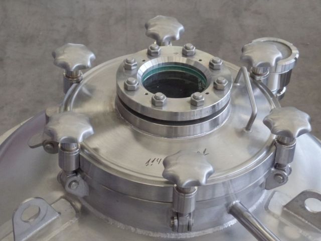 1 x 1m³ AISI304; CCT bier fermentatie tanks; PED CE TüV; 10% Rx