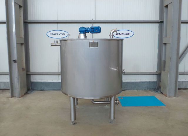 1 x 1.200L AISI304 stainless-steel mixing tank; slow speed agitator; heat exchanger; insulation