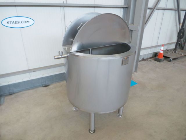 1 x 1.200L AISI304 RVS mengtank; vleugel roerwerk; warmtewisselaar; isolatie