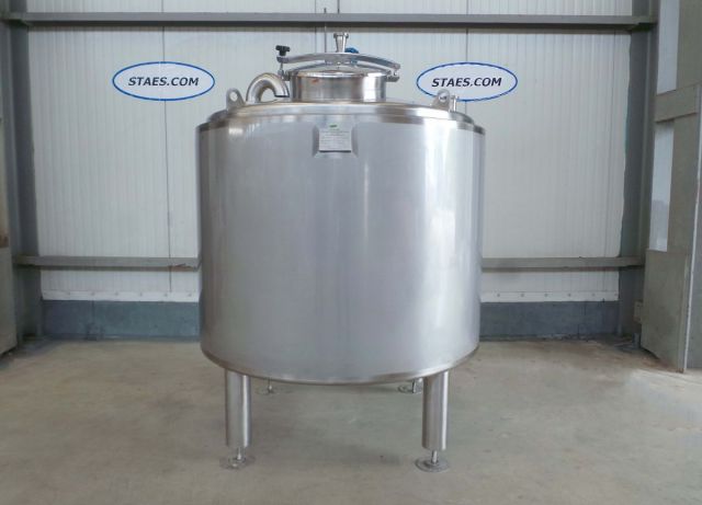 1 x 1.500L AISI304 RVS mengtank; vleugel roerwerk; isolatie