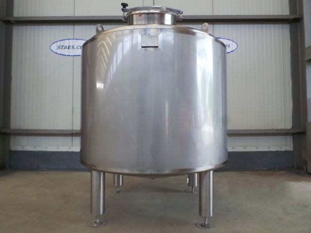 1 x 1.500L AISI304 RVS mengtank; vleugel roerwerk; isolatie