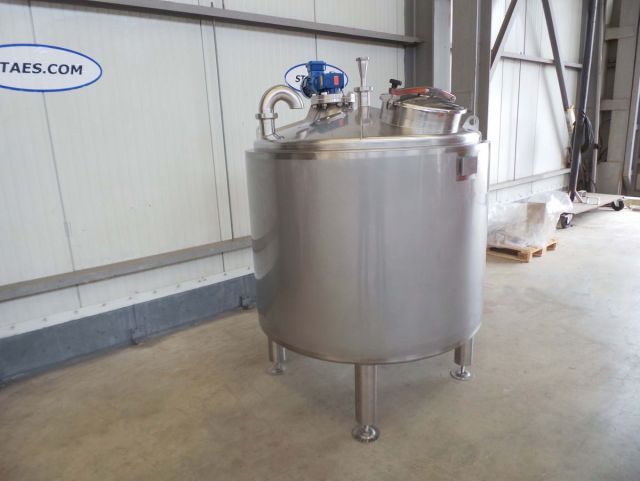 1 x 1.500L AISI304 RVS mengtank; vleugel roerwerk; isolatie