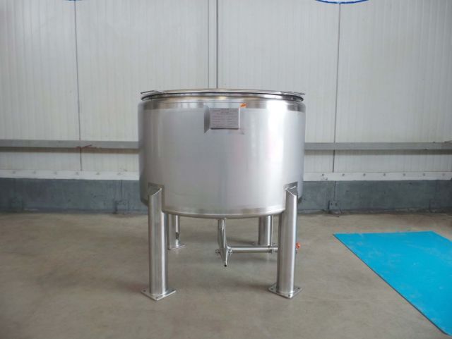 1 x 330L AISI316; roestvrijstalen opslagtank