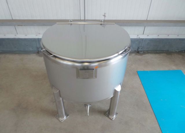 1 x 330L AISI316; roestvrijstalen opslagtank