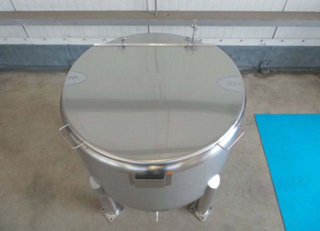1 x 330L AISI316; roestvrijstalen opslagtank