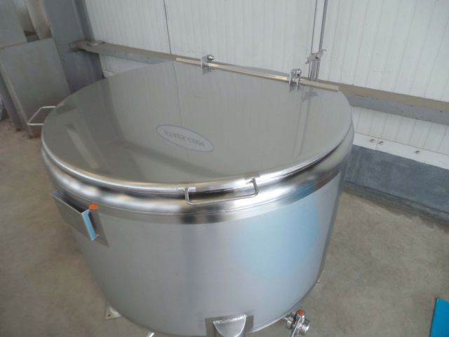 1 x 330L AISI316; roestvrijstalen opslagtank