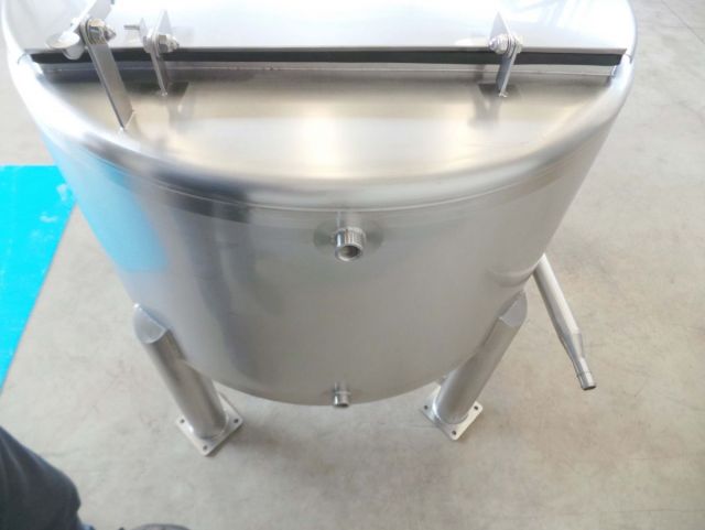 1 x 330L AISI316; roestvrijstalen opslagtank