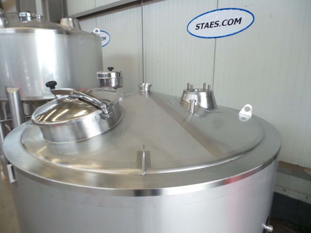 1 x 1.200L AISI316L mengtank; warmtewisselaar; isolatie & 1 x 1.200L AISI316L mengtank; enkelwandig