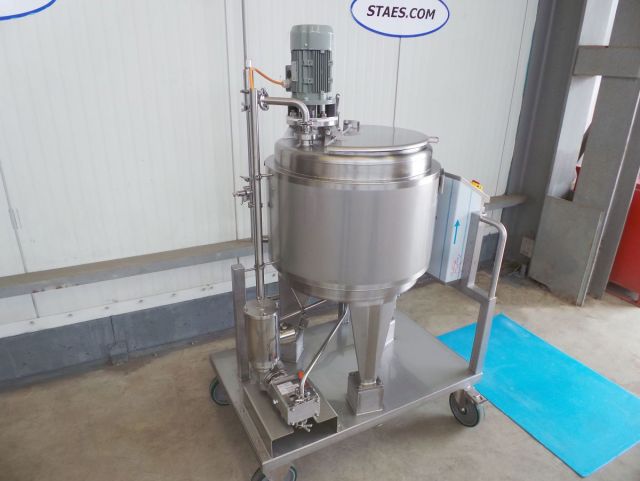 1 x 200L AISI316 mengtank; warmtewisselaar; isolatie