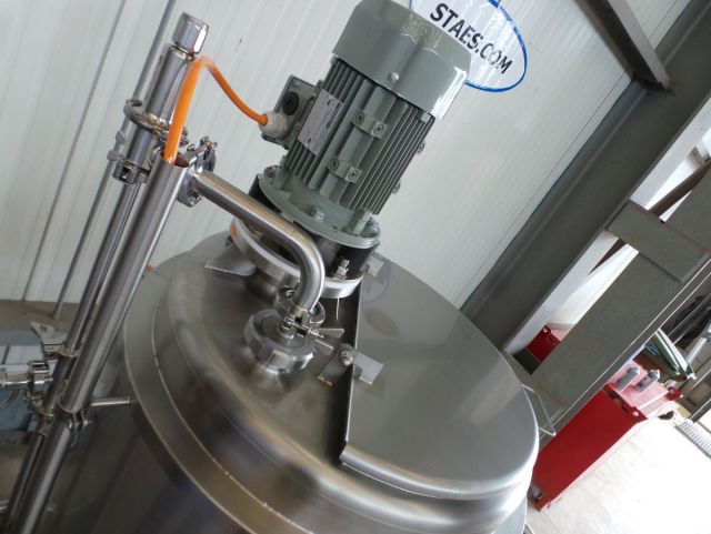 1 x 200L AISI316 mengtank; warmtewisselaar; isolatie