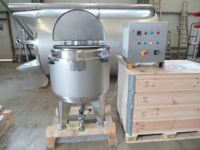 1 x 200L AISI316; Roestvrijstalen mengtank met sturingskast; geisoleerd; warmtewisselaar