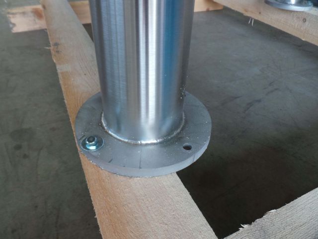 1 x 2000L AISI304; stainless-steel pressure tank -50°C / +50°C; vertical; dished bottoms on legs; PUR insulation