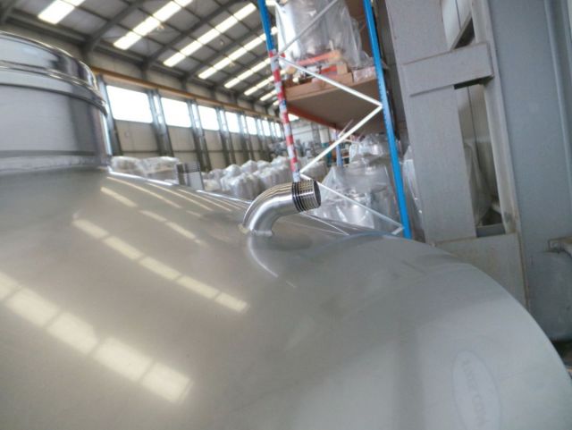 5 x 620L AISI316L; stainless-steel mobile storage-tanks