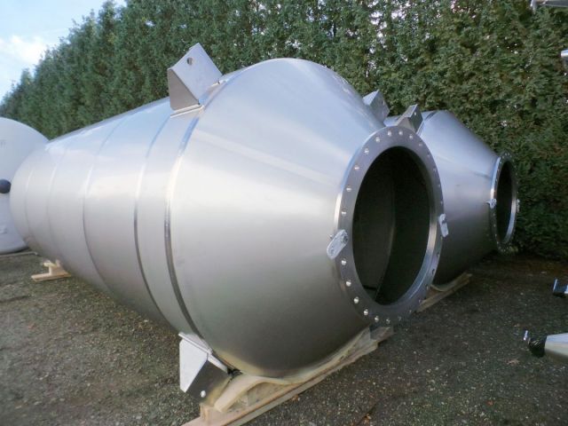 2 x 25.5m³ AISI304; stainless-steel single jacket storage-tanks