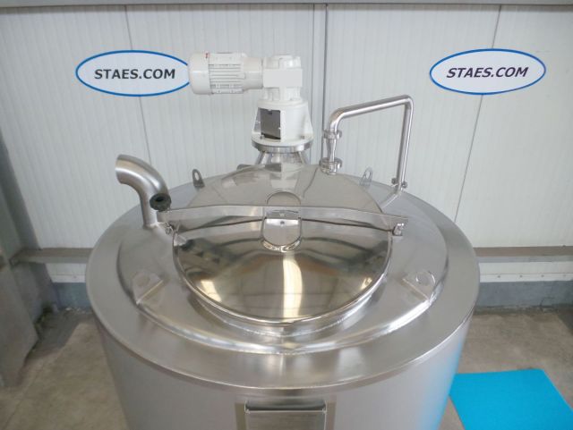 1 x 1.2m³ bier kookketel; brouwketel; geisoleerd met roerwerk