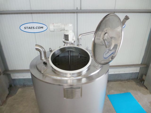 1 x 1.2m³ bier kookketel; brouwketel; geisoleerd met roerwerk