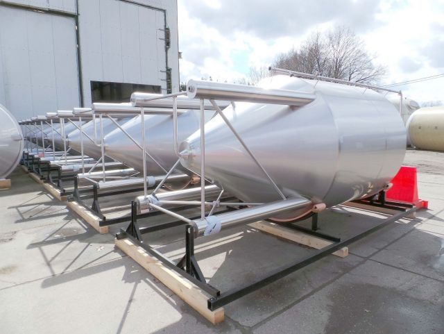 6 x 7,4m³ AISI304; CCT bier fermentatie tanks; PED CE TüV; 10% Rx
