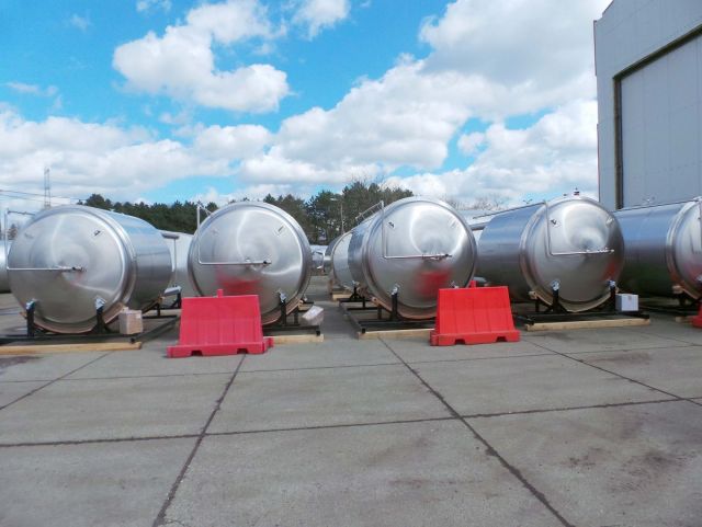 6 x 7,4m³ AISI304; CCT bier fermentatie tanks; PED CE TüV; 10% Rx