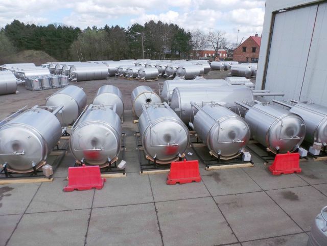 6 x 7,4m³ AISI304; CCT bier fermentatie tanks; PED CE TüV; 10% Rx