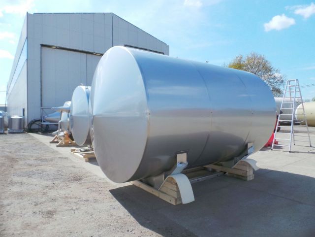 1 x 13.5m³ AISI304 BBT; warmtewisselaar; isolatie; 2bar druk op de binnentanks PED CE